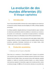 La evolución de dos mundos diferentes (II)