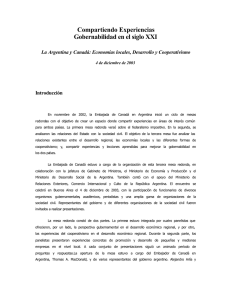 Compartiendo Experiencias Gobernabilidad en el siglo XXI