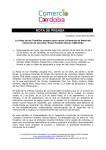 nota de prensa - Comercio Córdoba