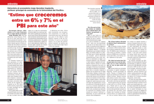 “Estimo que creceremos entre un 6% y 7% en el PbI para este año”