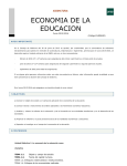 economia de la educacion