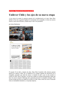 Unilever Chile y los ejes de su nueva etapa