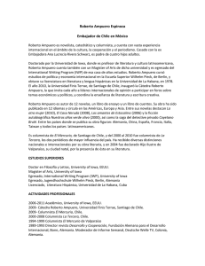 Roberto Ampuero Espinoza Embajador de Chile en M&eacute;xico