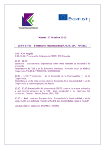 Martes 27 Octubre 2015 10.00-14:00 Seminario Transnacional