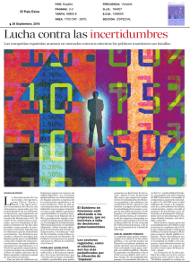 Lucha contra las incertidumbres