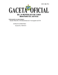 Gaceta Oficial No. 35 / 2014 - EXTRAORDINARIA