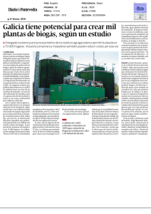 Galicia tiene potencial para crear mil plantas de biogás, según un