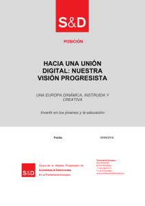 hacia una unión digital: nuestra visión progresista