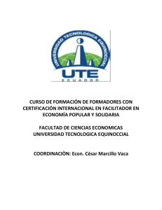CURSO DE FORMACI&Oacute;N DE FORMADORES CON