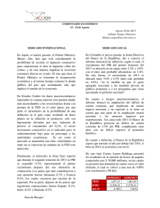 Área de Riesgos En Japón, el martes pasado, el Pr