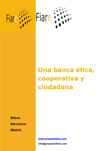 Una banca ética, cooperativa y ciudadana