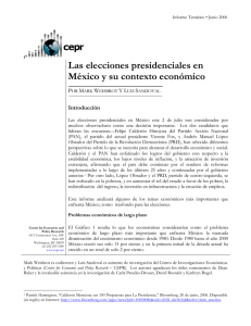 Las elecciones presidenciales en Mxico y su contexto econmico