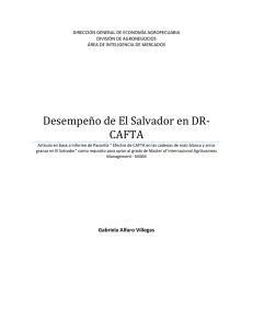 Desempeño de El Salvador en DR-CAFTA - Inicio
