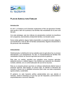 Plan de Agricultura Familiar - 2009-2014