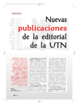 Nuevas publicaciones de la editorial de la UTN