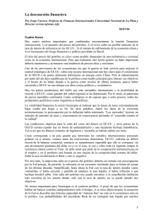 La desconexi&oacute;n financiera