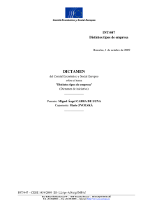 "Distintos tipos de Empresa" (Dictamen de