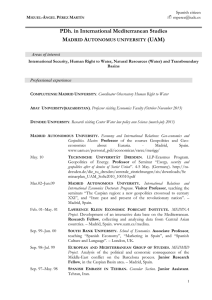 PDh. in International Mediterranean Studies