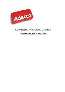 CONGRESO NACIONAL DE APD: