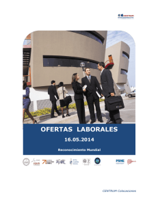 ofertas laborales - CENTRUM Cat&oacute;lica
