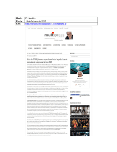 Medio El Heraldo Fecha 13 de febrero de 2015 Link http://heraldo
