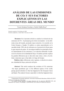 análisis de las emisiones de co2 y sus factores explicativos en las