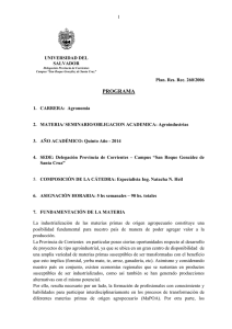 PROGRAMA - Universidad del Salvador