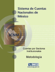 SCNM. Cuentas por Sectores Institucionales. Metodología.