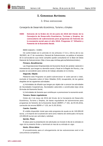 Extracto de la Orden de 22 de junio de 2016 del titular de la