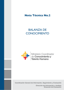 balanza de conocimiento - Ministerio Coordinador de Conocimiento