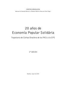 20 años de Economía Popular Solidária