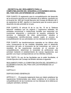 Decreto 262 Compatibilizaci&oacute;n de desarrollo