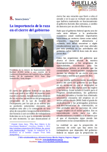 "La importancia de la raza en el cierre del gobierno." /Imara Jones