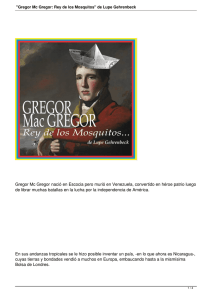 "Gregor Mc Gregor: Rey de los Mosquitos" de Lupe Gehrenbeck
