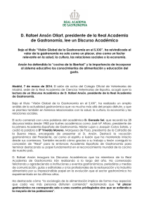 Discurso Acad&eacute;mico de D. Rafael Ans&oacute;n