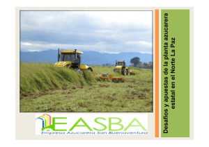 Desaf&iacute;os y apuestas de la planta azucarera estatal en el Norte La Paz