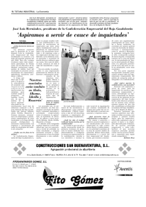 `Aspiramos a servir de cauce de inquietudes`