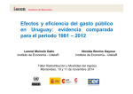 Efectos y eficiencia del gasto público en Uruguay: evidencia