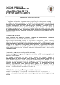 líneas temáticas de tfg grado en economía 2015-16