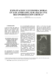 EXPLOTACION Y ECONOMIA MORAL EN LOS ANDES DEL SUR