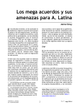 Los mega acuerdos y sus amenazas para A. Latina