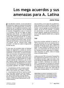 Los mega acuerdos y sus amenazas para A. Latina