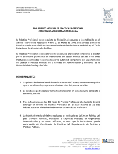 Reglamento Práctica - Fae-usach - Universidad de Santiago de Chile