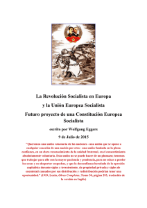 La Revolución Socialista en Europa y la Unión Europea Socialista