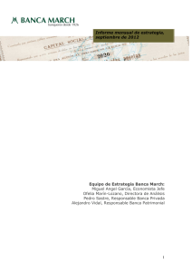 Septiembre 2012: Banca March: Informe sobre los Fondos de Rescate