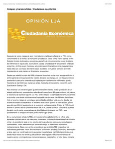 Colapso y bandera falsa / Ciudadan&iacute;a econ&oacute;mica | La Jornada