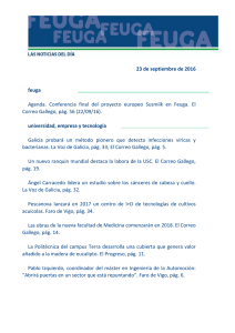 23 de septiembre de 2016 feuga Agenda. Conferencia final del