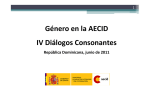 Género en la AECID IV Diálogos Consonantes