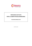 Propuestas de Pacto para la Competitividad Empresarial