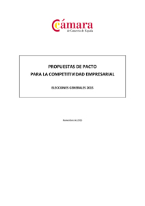 Propuestas de Pacto para la Competitividad Empresarial